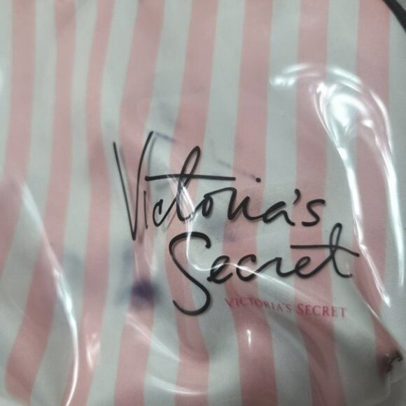 Victoria's Secret Striped Full Zip Cosmetic Bag - Picture 6 of 7